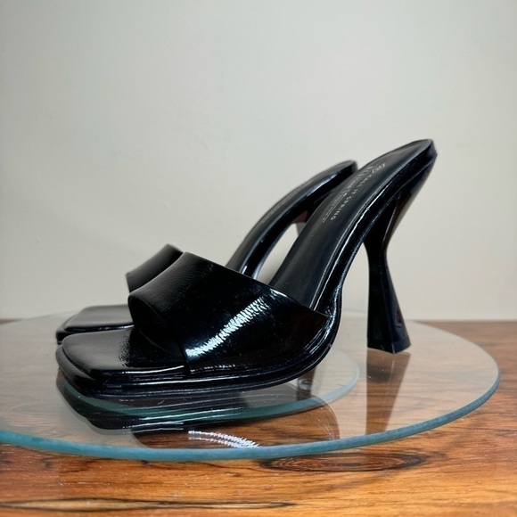 Call it SPRING Selita Mule Sandal - black patent leather - size 5 - Picture 3 of 16